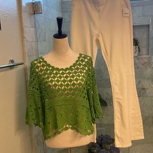 Top NWT Cotton Crochet